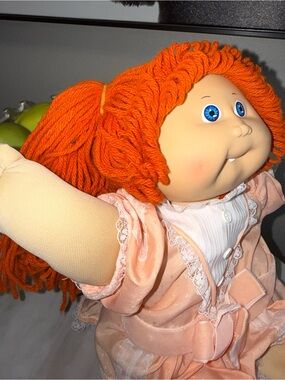 Cabbage Patch Kids red hair vintage pigtails dimples one tooth 85”